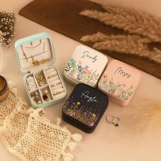 Flower Velly | Multi Color β Personalized Jewellery Box with Name (Medium)