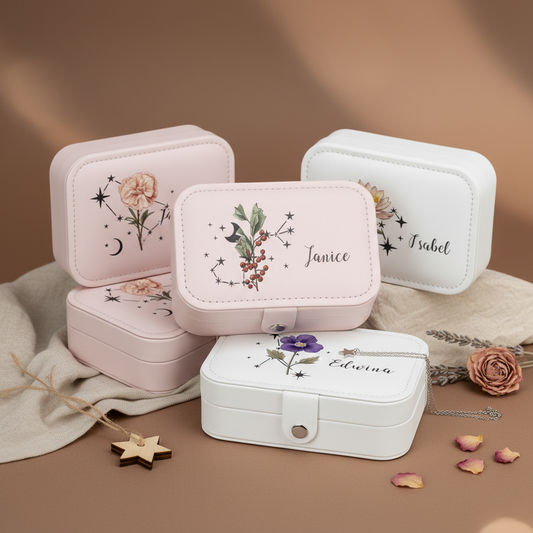 Stellar | Multicolor β Personalized Jewellery Box with Name & Date (Large)