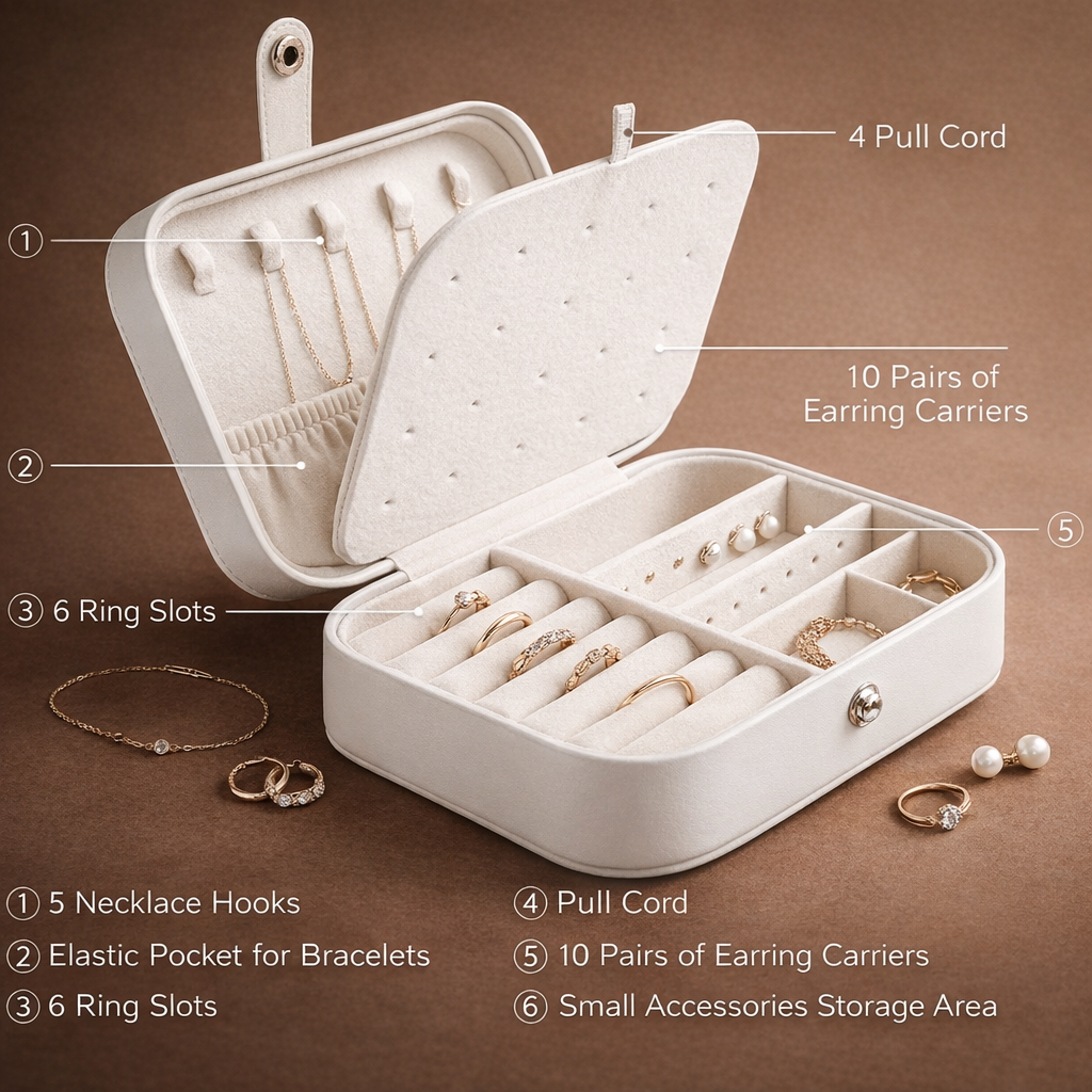 Stellar | Multicolor – Personalized Jewellery Box with Name & Date (Large)