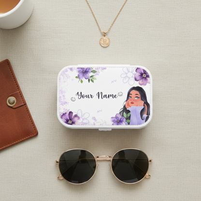 Dream Muse | White – Personalized Jewellery Box with Name (Large)