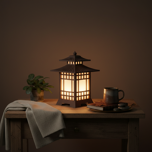 3D Printed Warm Glow Night Lamp with Textured Diffuser (Home)